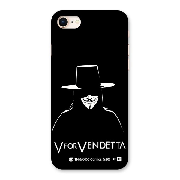V for Vendetta Minimal Back Case for iPhone 8
