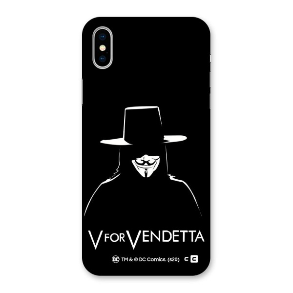 V for Vendetta Minimal Back Case for iPhone X