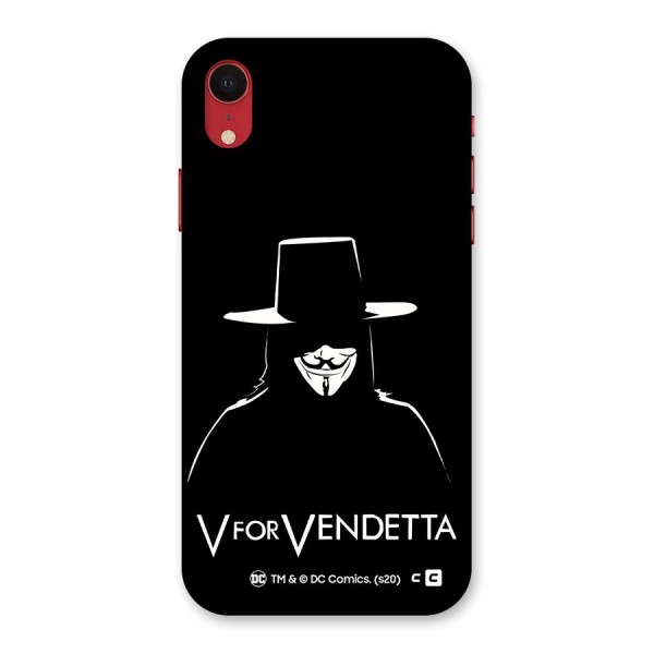 V for Vendetta Minimal Back Case for iPhone XR