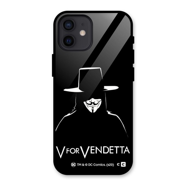 V for Vendetta Minimal Glass Back Case for iPhone 12