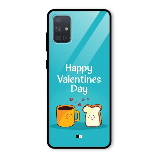 Valentine Proposal Glass Back Case for Galaxy A71
