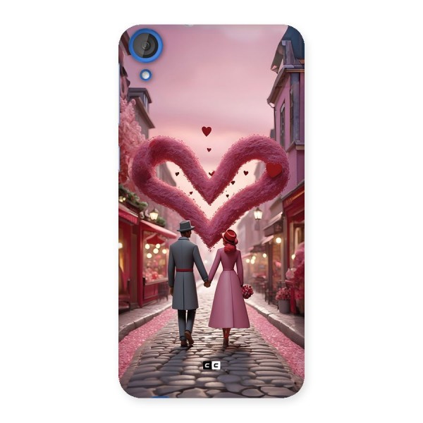 Valetines Couple Walking Back Case for Desire 820