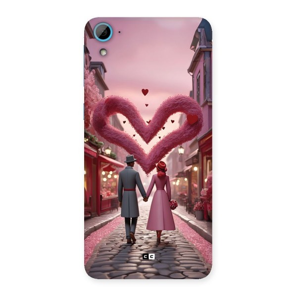 Valetines Couple Walking Back Case for Desire 826