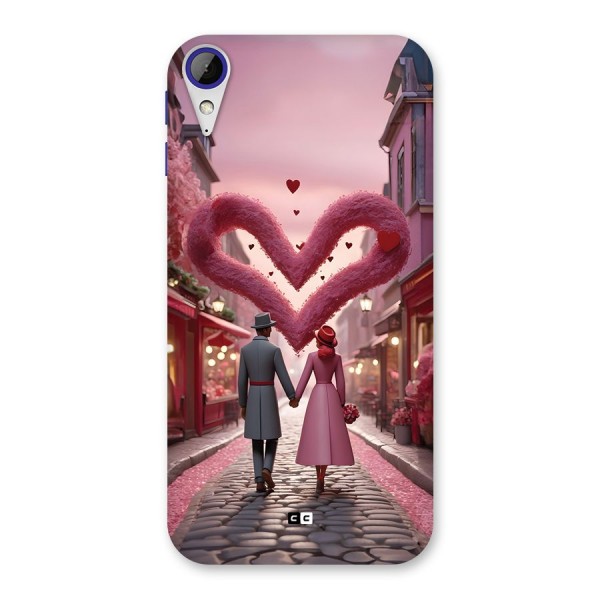 Valetines Couple Walking Back Case for Desire 830