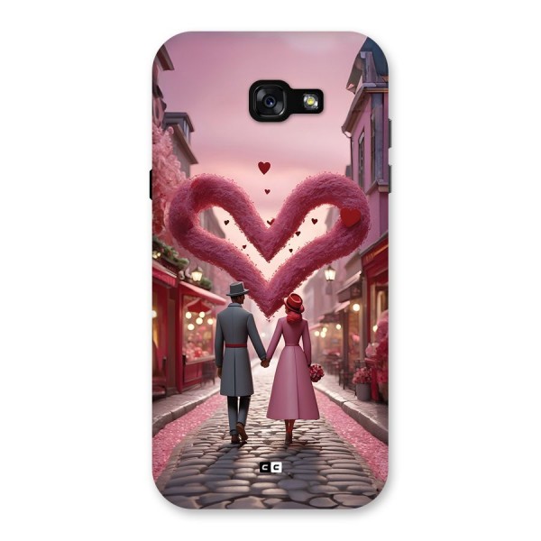 Valetines Couple Walking Back Case for Galaxy A7 (2017)
