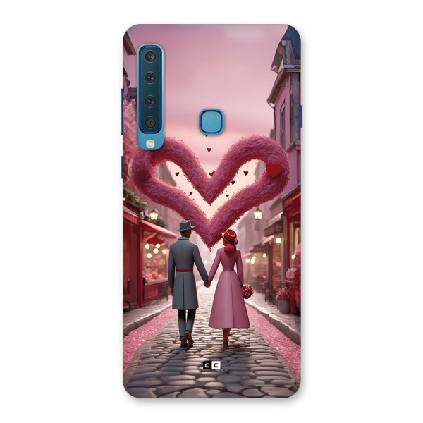 Valetines Couple Walking Back Case for Galaxy A9 (2018)