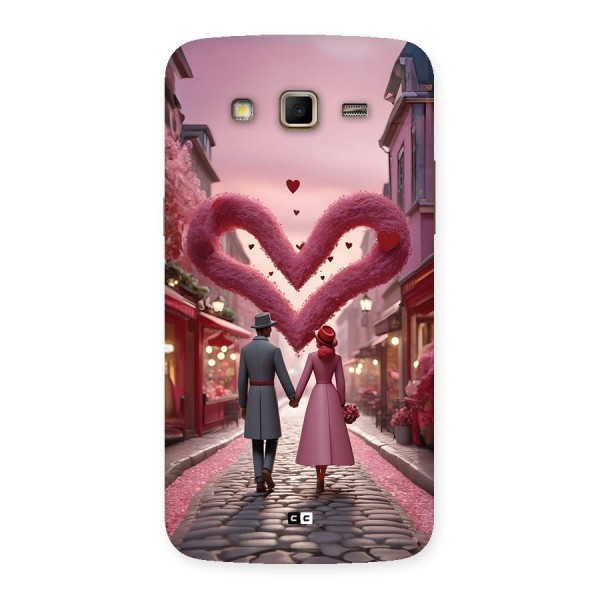Valetines Couple Walking Back Case for Galaxy Grand 2