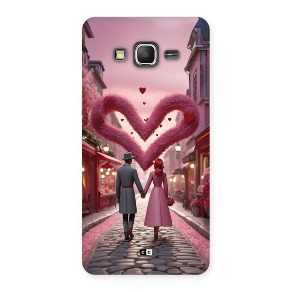 Valetines Couple Walking Back Case for Galaxy Grand Prime