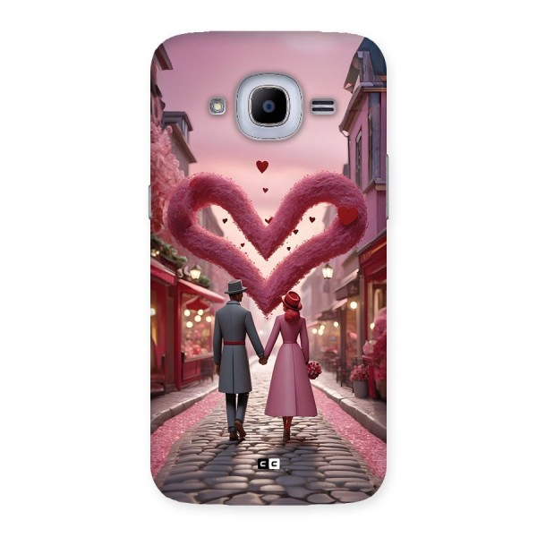 Valetines Couple Walking Back Case for Galaxy J2 2016