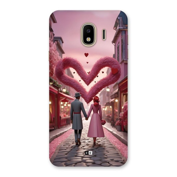 Valetines Couple Walking Back Case for Galaxy J4