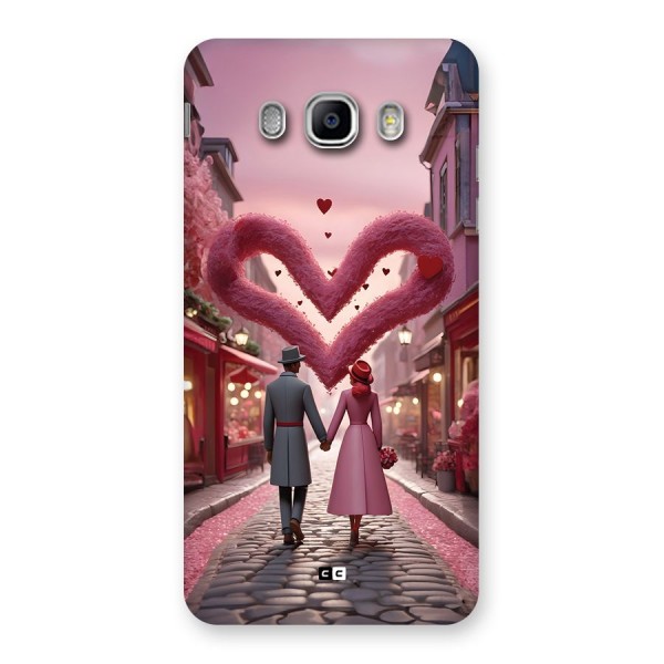 Valetines Couple Walking Back Case for Galaxy J5 2016