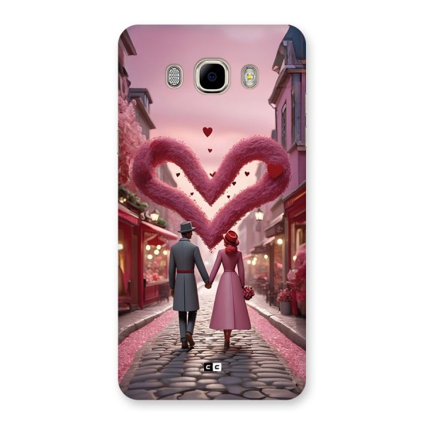 Valetines Couple Walking Back Case for Galaxy J7 2016