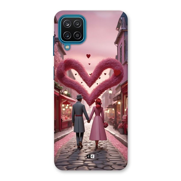 Valetines Couple Walking Back Case for Galaxy M12