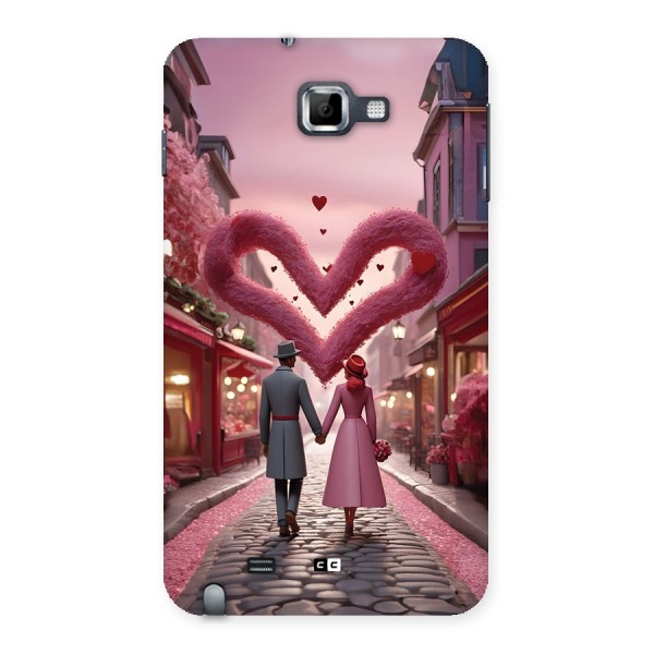 Valetines Couple Walking Back Case for Galaxy Note