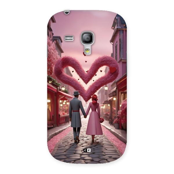 Valetines Couple Walking Back Case for Galaxy S3 Mini