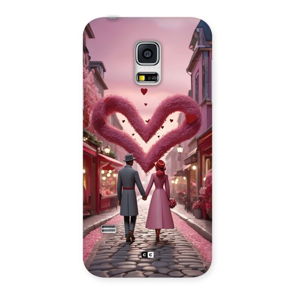 Valetines Couple Walking Back Case for Galaxy S5 Mini