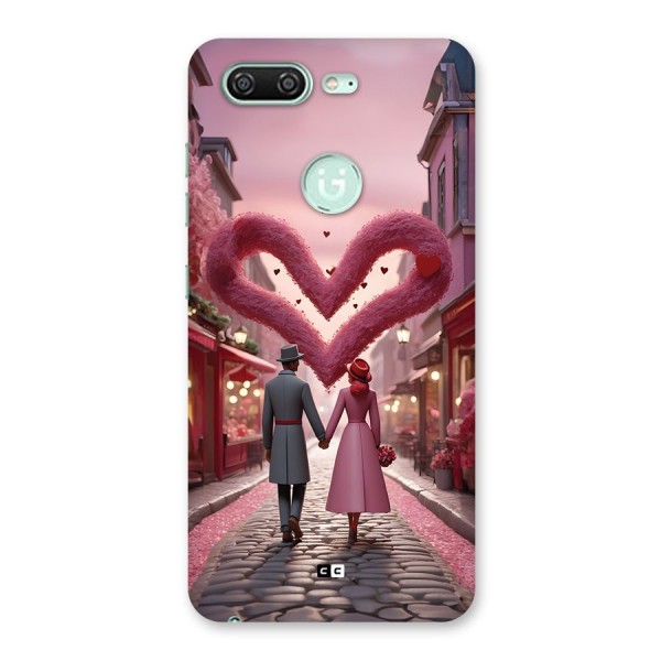 Valetines Couple Walking Back Case for Gionee S10