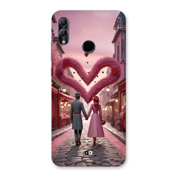 Valetines Couple Walking Back Case for Honor 10 Lite