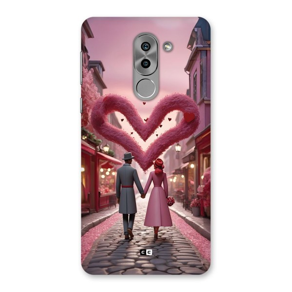 Valetines Couple Walking Back Case for Honor 6X