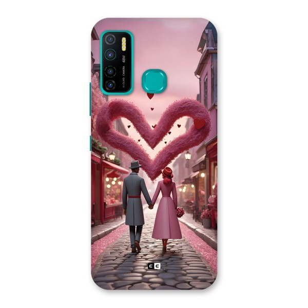 Valetines Couple Walking Back Case for Infinix Hot 9 Pro