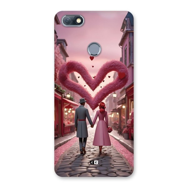 Valetines Couple Walking Back Case for Infinix Note 5