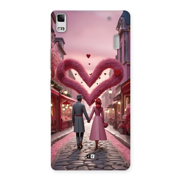 Valetines Couple Walking Back Case for Lenovo K3 Note