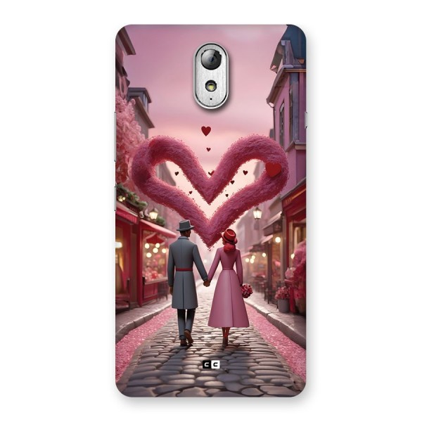 Valetines Couple Walking Back Case for Lenovo Vibe P1M