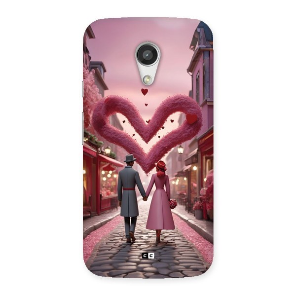 Valetines Couple Walking Back Case for Moto G 2nd Gen