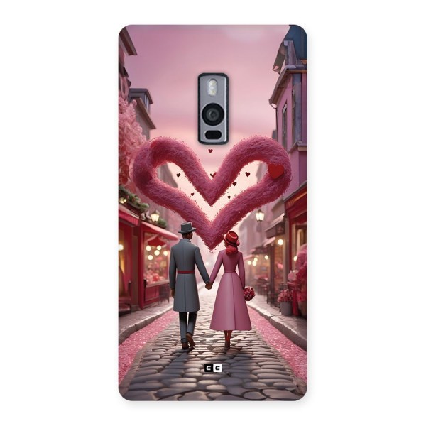 Valetines Couple Walking Back Case for OnePlus 2