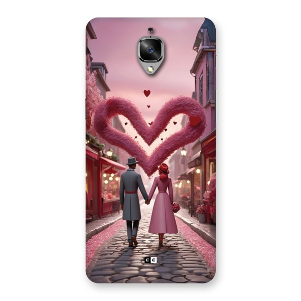 Valetines Couple Walking Back Case for OnePlus 3