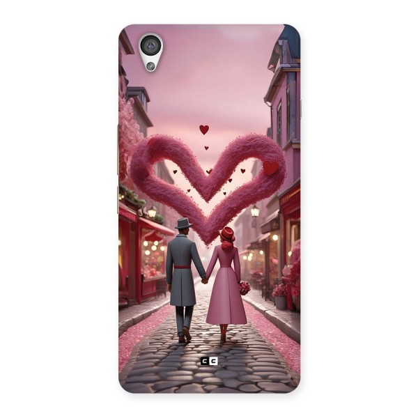 Valetines Couple Walking Back Case for OnePlus X