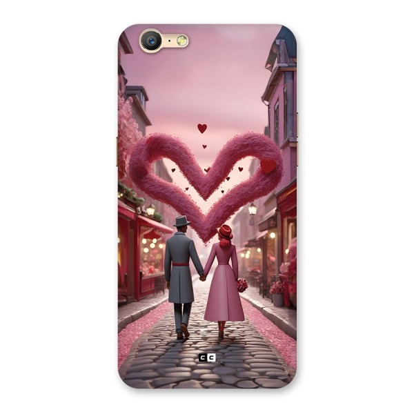 Valetines Couple Walking Back Case for Oppo A39