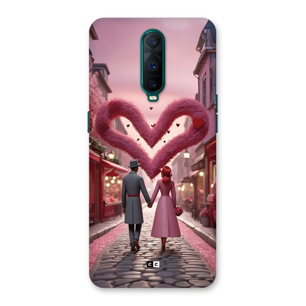 Valetines Couple Walking Back Case for Oppo R17 Pro