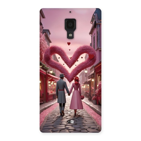 Valetines Couple Walking Back Case for Redmi 1s
