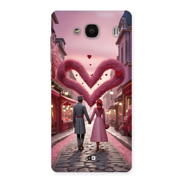 Valetines Couple Walking Back Case for Redmi 2s