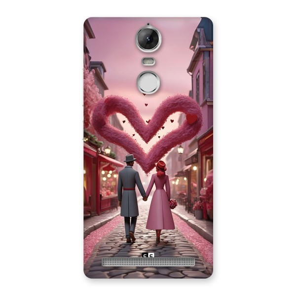 Valetines Couple Walking Back Case for Vibe K5 Note