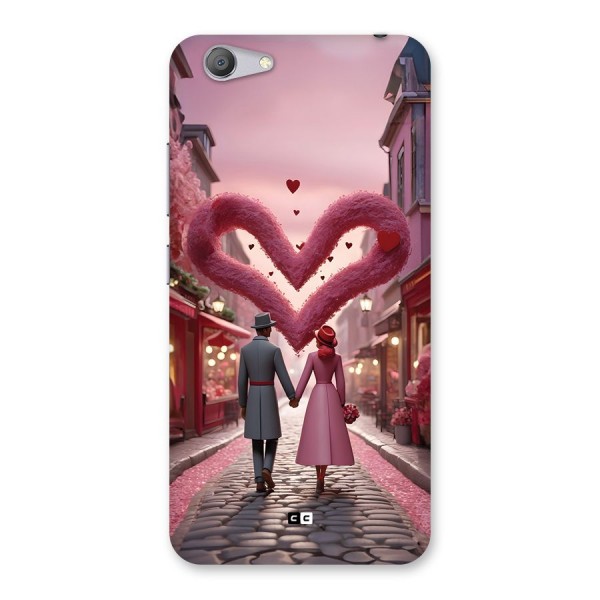 Valetines Couple Walking Back Case for Vivo Y53