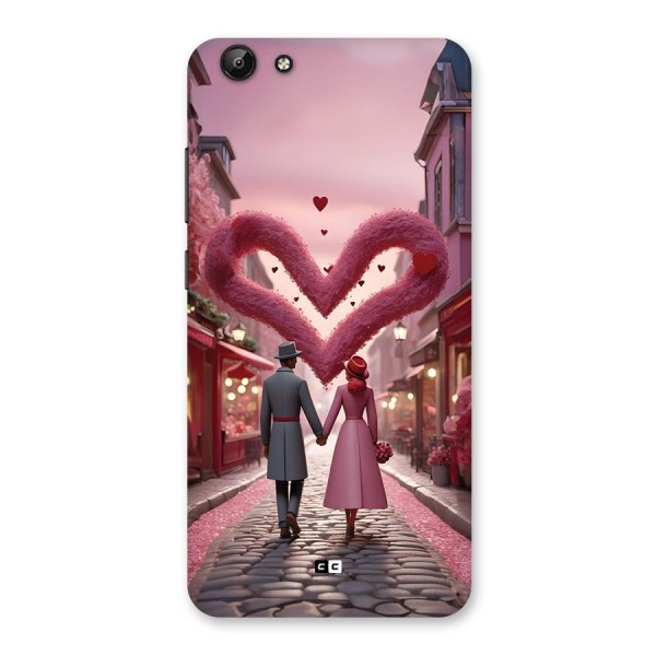 Valetines Couple Walking Back Case for Vivo Y69