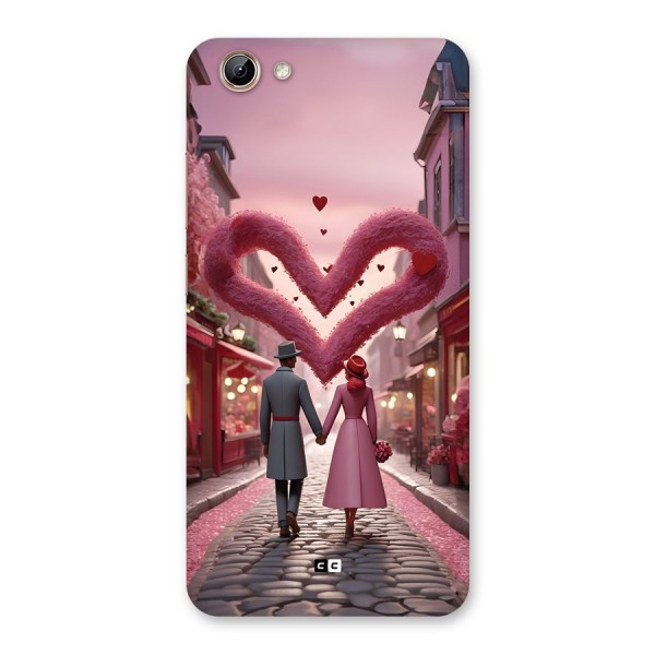 Valetines Couple Walking Back Case for Vivo Y71i