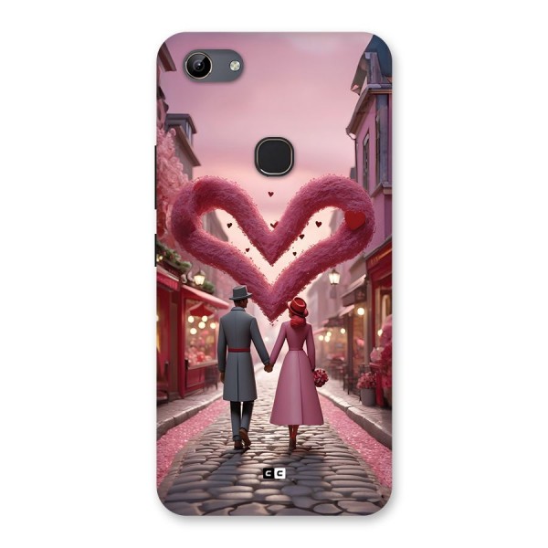 Valetines Couple Walking Back Case for Vivo Y81