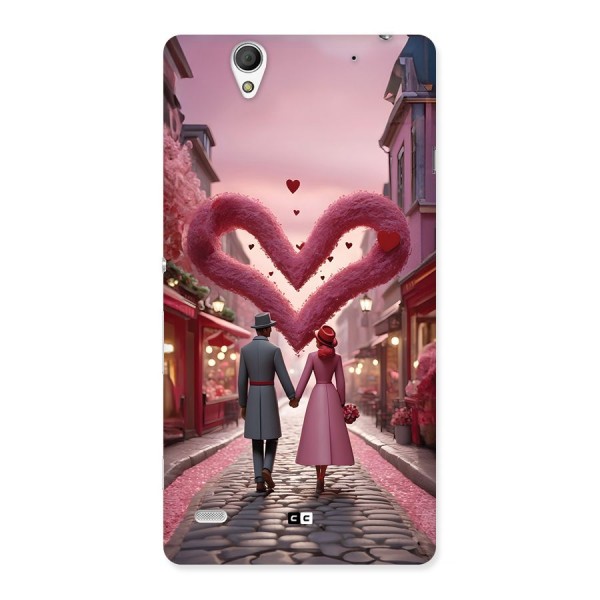 Valetines Couple Walking Back Case for Xperia C4