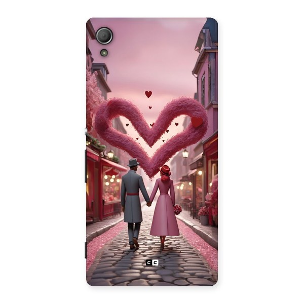 Valetines Couple Walking Back Case for Xperia Z4