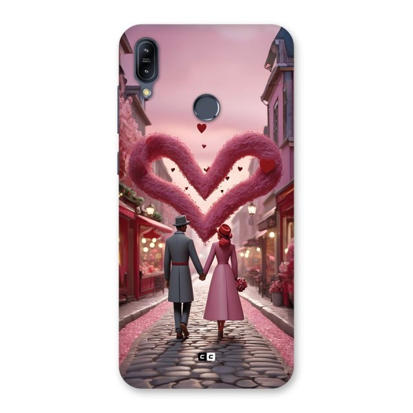 Valetines Couple Walking Back Case for Zenfone Max M2