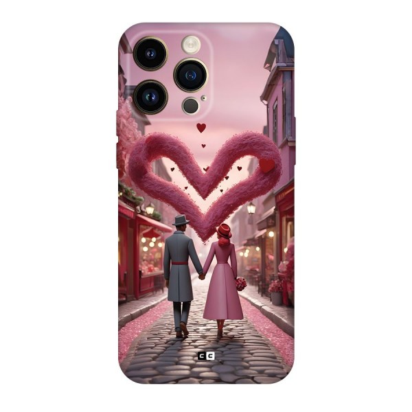 Valetines Couple Walking Back Case for iPhone 14 Pro Max