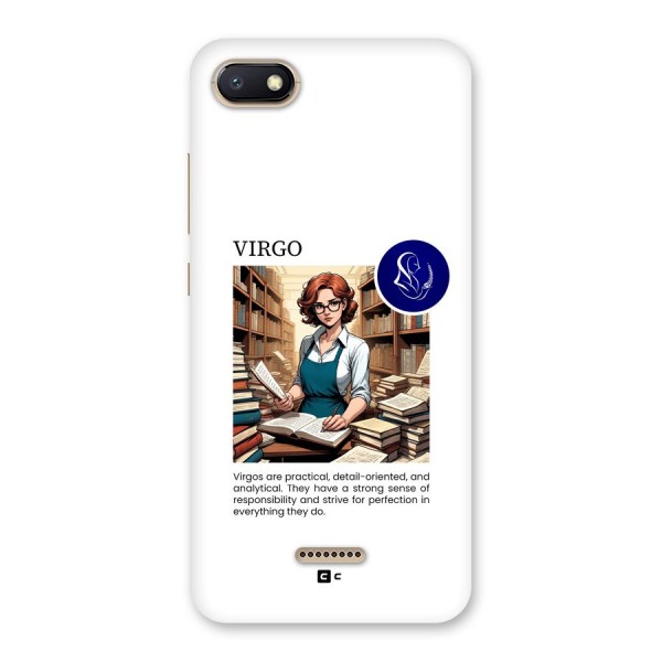 Valuable Virgo Back Case for Redmi 6A