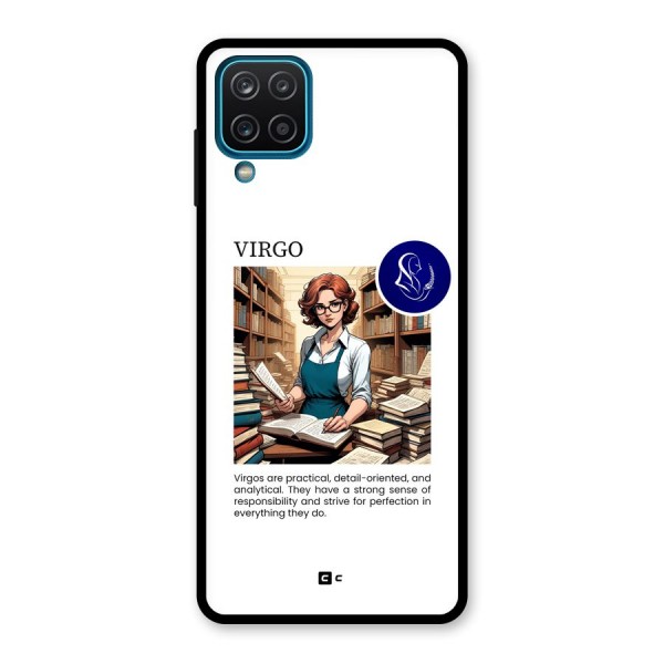 Valuable Virgo Glass Back Case for Galaxy A12