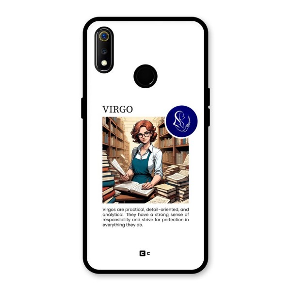 Valuable Virgo Glass Back Case for Realme 3