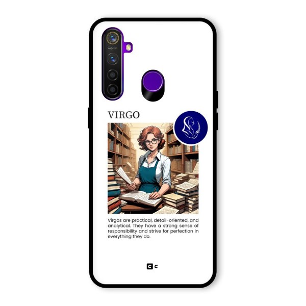 Valuable Virgo Glass Back Case for Realme 5 Pro
