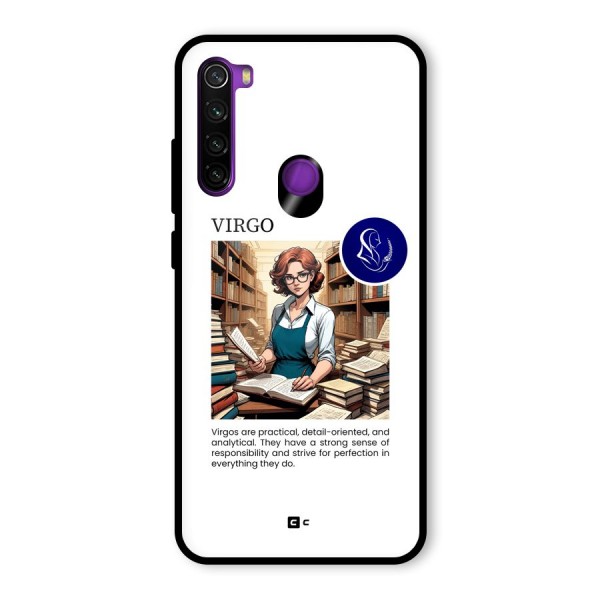 Valuable Virgo Glass Back Case for Redmi Note 8