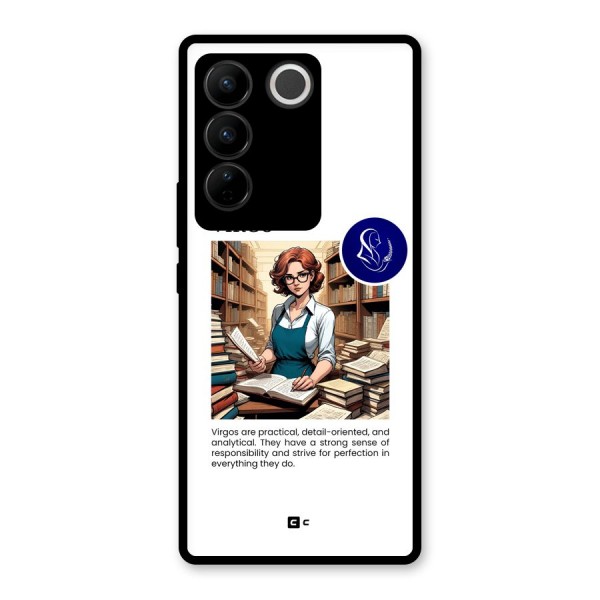 Valuable Virgo Glass Back Case for Vivo V27
